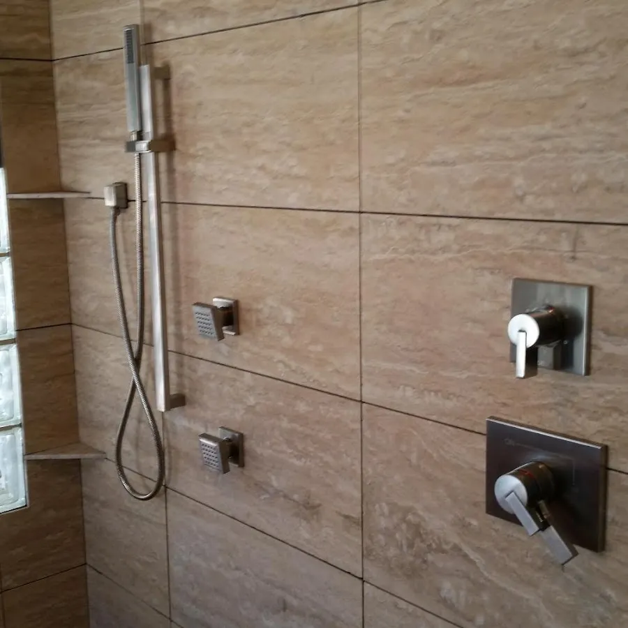 Shower fixture installation for Water Heater Replacement in Lansing